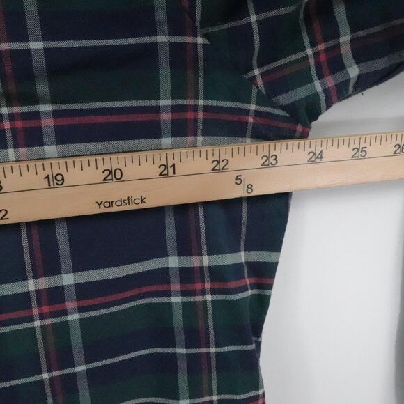 Ralph Lauren Shirt Mens XL Blue Green Plaid Slim Fit Stretch Oxford Button Down - Picture 4 of 11